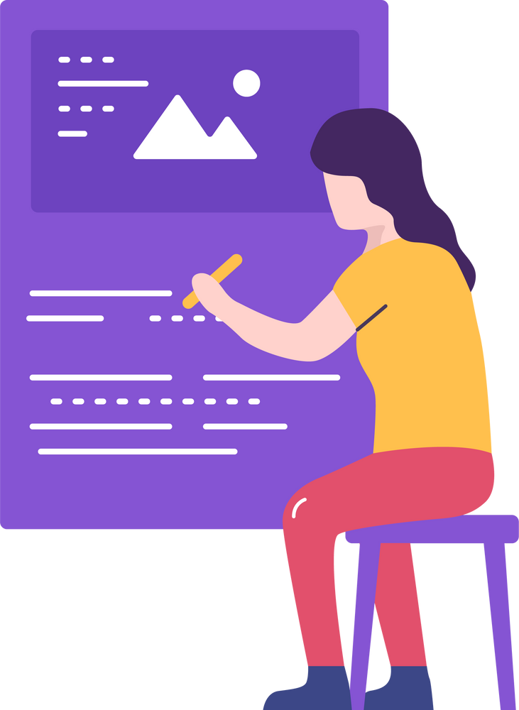 Woman Creating Online Content